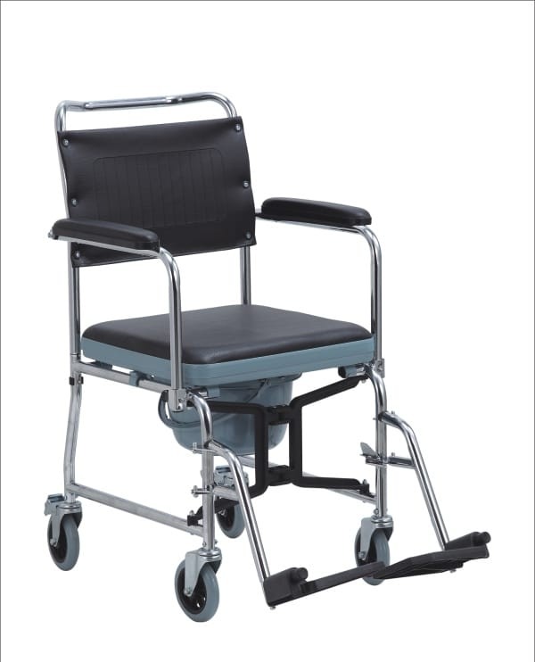 New stock available. Commode Wheelchair.